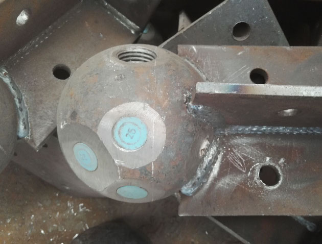 蛟河螺栓球球塞，网架配件