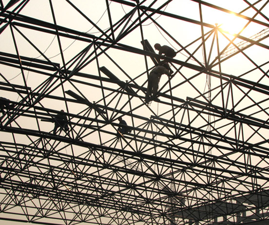 蛟河厂房网架安装