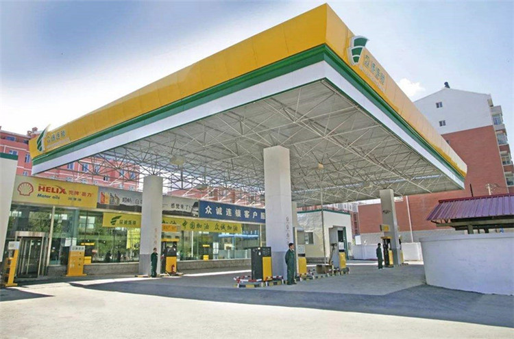 蛟河加气站钢结构网架案例7